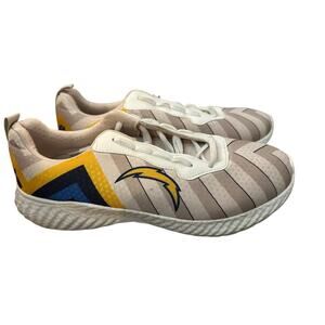 Los Angeles Chargers NFL Men's Low Top Canvas Lace Up Sneaker Shoes Size 10